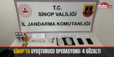 Sinop’ta uyuşturucu operasyonu: 4 gözaltı