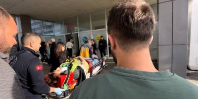 Samsun'da hastane inşaatında 5 metre yükseklikten düşen işçi yaralandı