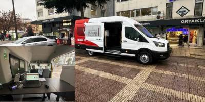 Samsun’da düzensiz göçmenleri tespit eden “Mobil Göç Noktası” aracı hizmette