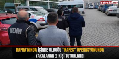 Bafra'nında içinde olduğu "Kafes" operasyonunda yakalanan 2 kişi tutuklandı