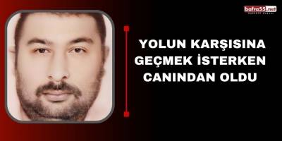 Yolun karşısına geçmek isterken canından oldu