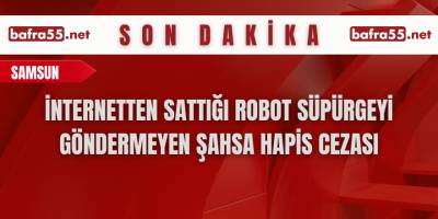 İnternetten sattığı robot süpürgeyi göndermeyen şahsa hapis cezası