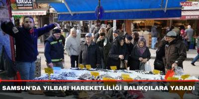 Samsun'da Yılbaşı hareketliliği balıkçılara yaradı