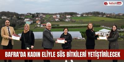Bafra'da Kadın Eliyle Süs Bitkileri Yetiştirilecek
