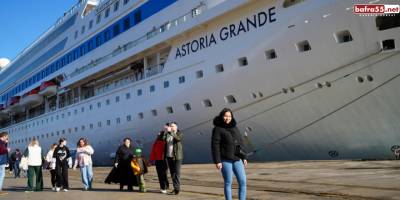 Yüzlerce Rus turisti taşıyan kruvaziyer gemi Rusya’dan Samsun’a geldi