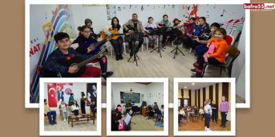 BAFRA KÜLTÜR VE SANATLA GELİŞİYOR, GELECEĞİN SANATÇILARI YETİŞİYOR
