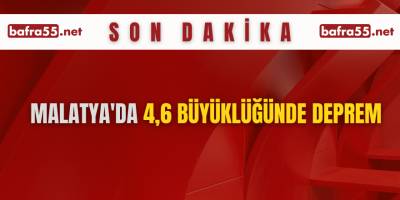 Malatya'da 4,6 büyüklüğünde deprem