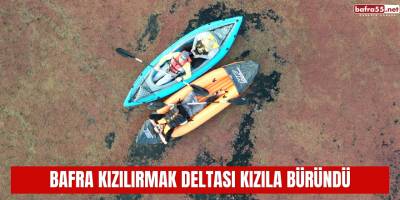 Bafra Kızılırmak Deltası Kızıla Büründü