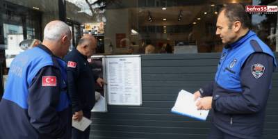 Samsun'da zabıtadan kafe ve restoranlara 'fiyat listesi' denetimi