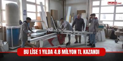 Bu Lise 1 Yılda 4.8 Milyon TL Kazandı