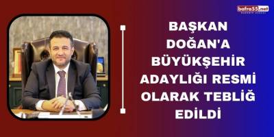 Samsun Büyükşehir Belediye Başkan Adayı Halit Doğan Oldu