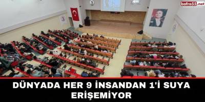 Dünyada her 9 insandan 1'i suya erişemiyor