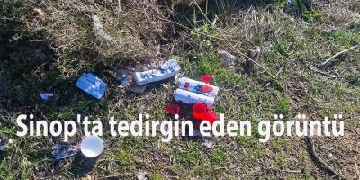 Sinop'ta tedirgin eden görüntü