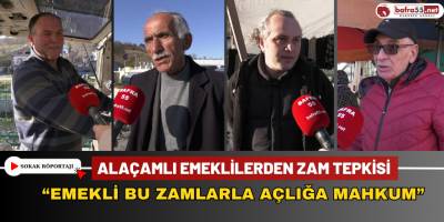 Alaçamlı Emeklilerden Zam Tepkisi