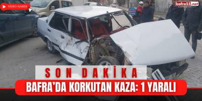 Bafra'da Korkutan Kaza: 1 Yaralı