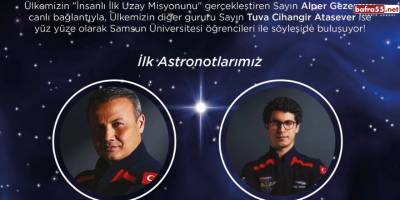 Samsunlu öğrenciler Alper Gezeravcı ile canlı söyleşi yapacak