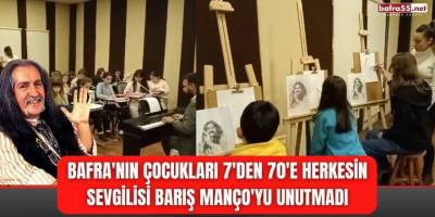 Bafra'nın Çocukları 7'den 70'e Herkesin Sevgilisi Barış Manço'yu Unutmadı