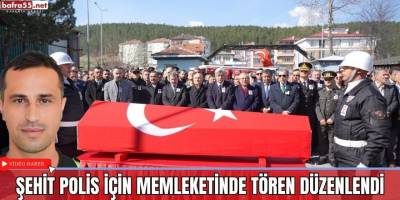 Şehit Polis İçin Memleketinde Tören Düzenlendi