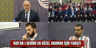 Üniversite öğrencileri Kur’an-ı Kerimi en güzel okumak için yarıştı