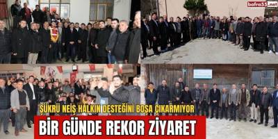 Şükrü NEİŞ Halkın Desteğini Boşa Çıkarmıyor