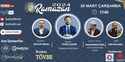 20 Mart 2024 Ramazan Programı Konumuz  "Tövbe"