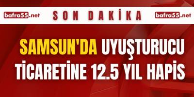 Samsun'da uyuşturucu ticaretine 12.5 yıl hapis