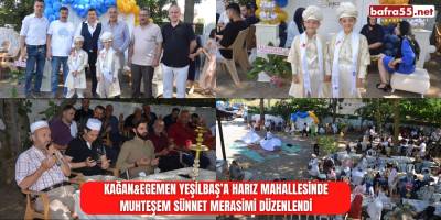Kağan&Egemen Yeşilbaş’a Harız Mahallesinde Muhteşem Sünnet Merasimi Düzenlendi