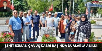 Bafara'da Şehit uzman çavuş kabri başında dualarla anıldı