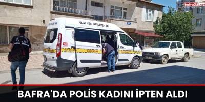 Bafra'da Polis Kadını İpten Aldı