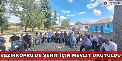 Vezirköprü'de Şehit İçin Mevlit Okutuldu