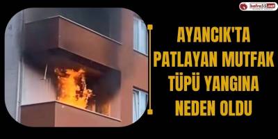 Ayancık'ta Patlayan Mutfak Tüpü Yangına Neden Oldu