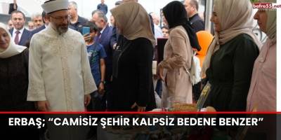 Erbaş; “Camisiz şehir kalpsiz bedene benzer”
