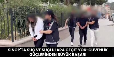 Sinop'ta Suç ve Suçlulara Geçit Yok: Güvenlik Güçlerinden Büyük Başarı