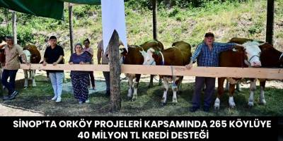 Sinop’ta ORKÖY Projeleri Kapsamında 265 Köylüye 40 Milyon TL Kredi Desteği