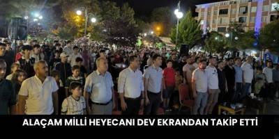 Alaçam Türkiye-Avusturya Maçında Tek Yürek, Tek Bilek Oldu