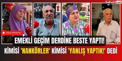 Bafra Sokaklarında Emekli Maaşını Sorduk!