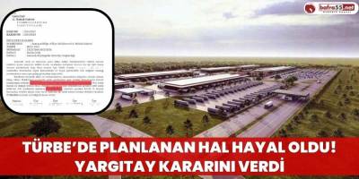 Türbe’de planlanan hal hayal oldu! Yargıtay kararını verdi