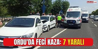 Ordu'da Feci Kaza: 7 Yaralı