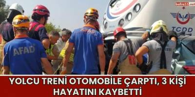 Yolcu Treni Otomobile Çarptı, 3 Kişi Hayatını Kaybetti