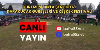 Dürtmen Yayla Şenlikleri  Karakucak Güreşleri ve Keşkek Festivali Canlı Yayın
