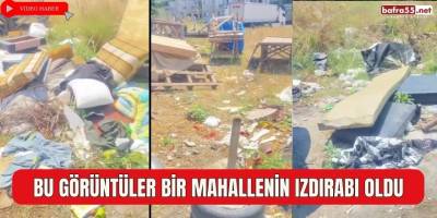 BU GÖRÜNTÜLER BİR MAHALLENİN IZDIRABI OLDU