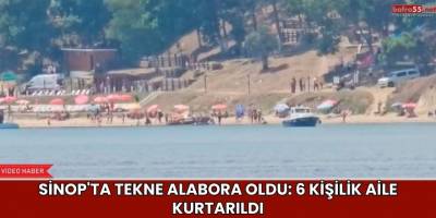 Sinop’ta Tekne Alabora Oldu: 6 Kişilik Aile Kurtarıldı