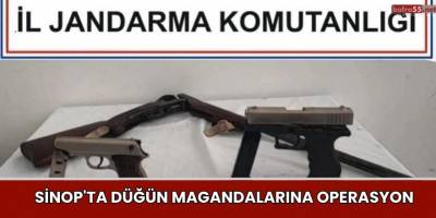 Sinop'ta düğün magandalarına operasyon