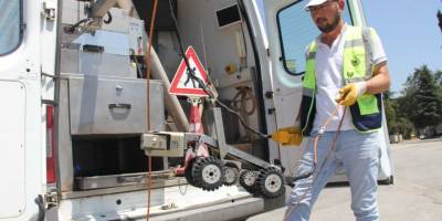 SASKİ, Kanalizasyon ve Yağmur Suyu Hatlarını Robotlarla Kontrol Ediyor