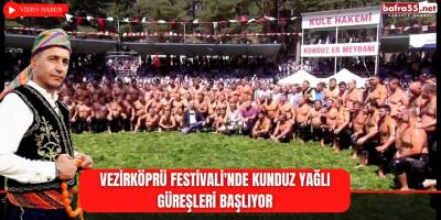 Vezirköprü Festivali'nde Kunduz Yağlı Güreşleri Başlıyor