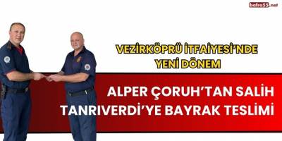 Salih Tanrıverdi, Vezirköprü İtfaiye Grup Amiri Olarak Göreve Başladı