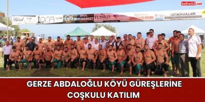 3. Gerze Abdaloğlu Köyü Karakucak Güreşlerine Coşkulu Katılım