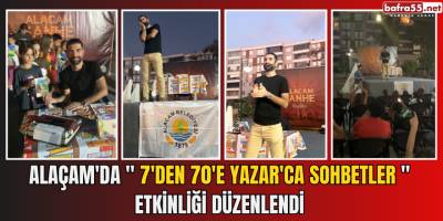 Alaçam'da "7'den 70'e Yazar'ca Sohbetler" Etkinliği Düzenlendi