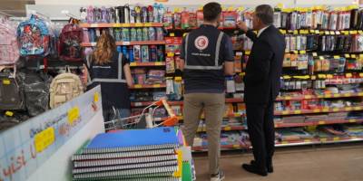 Kırtasiye ürünü satan süpermarketlere denetim