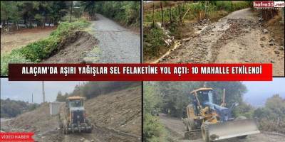 Alaçam'da Aşırı Yağışlar Sel Felaketine Yol Açtı: 10 Mahalle Etkilendi